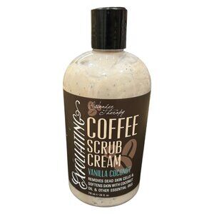 NEW 🦋 Islander Therapy EXFOLIATING Coffee Scrub Cream Vanilla Coconut 24 fl oz
